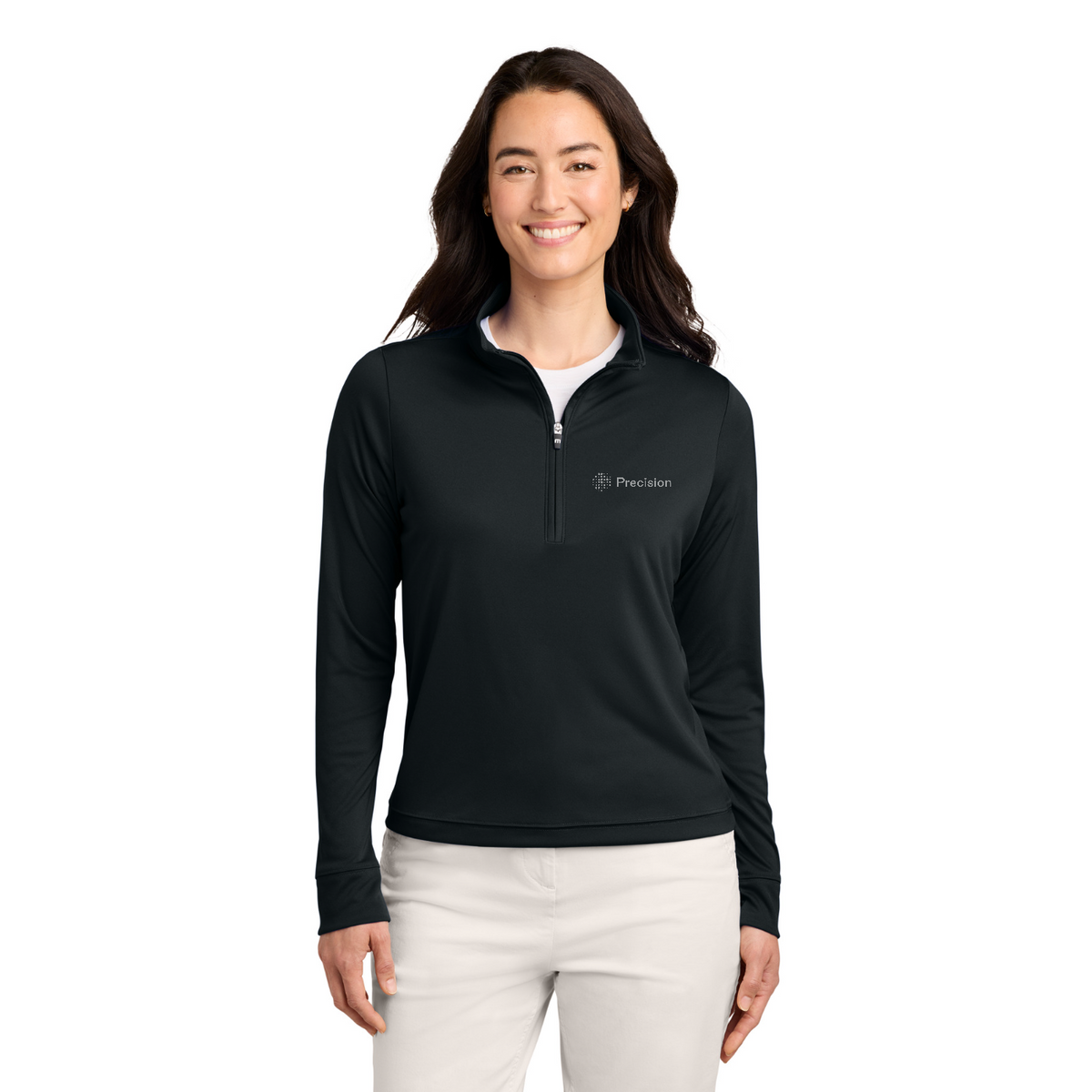 TravisMathew Women's Coto 1/2-Zip - Embroidered — model