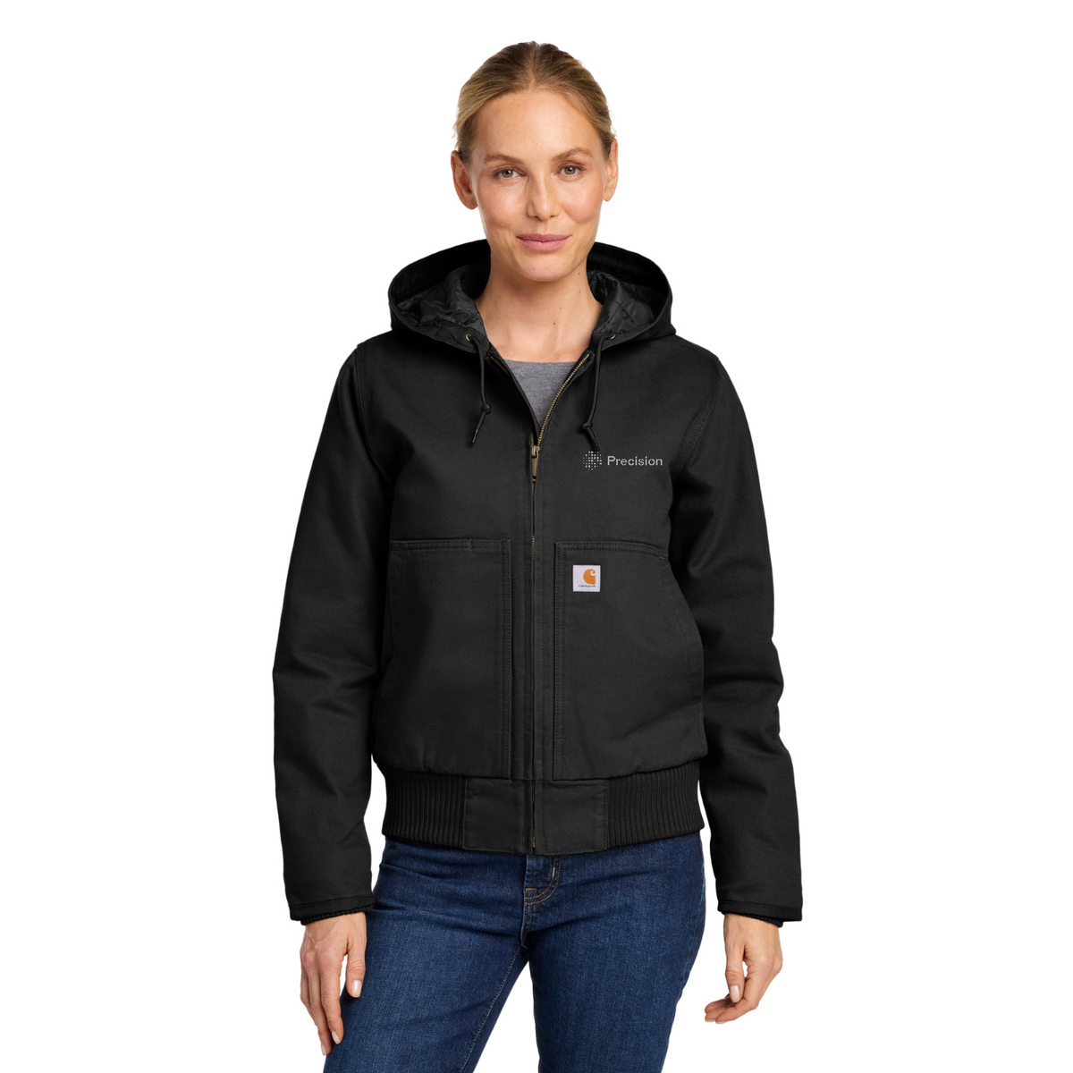 Carhartt Women's Washed Duck Active Jac - Embroidered — model