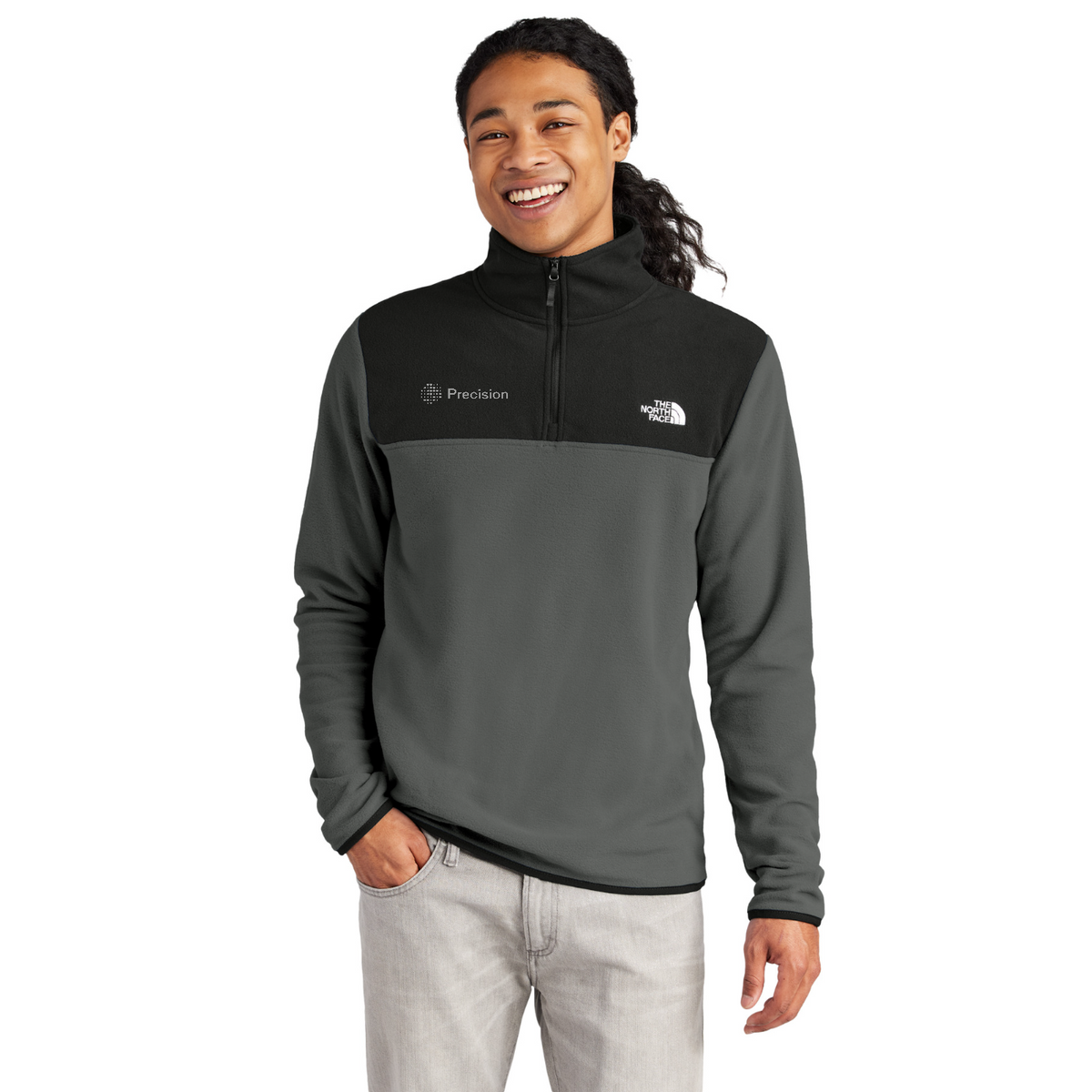The North Face Glacier 1/4-Zip Fleece - Embroidered — model