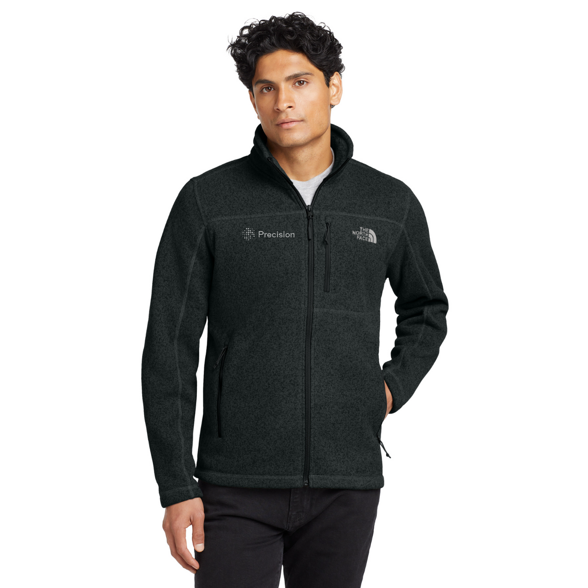 The North Face Sweater Fleece Jacket - Embroidered — model