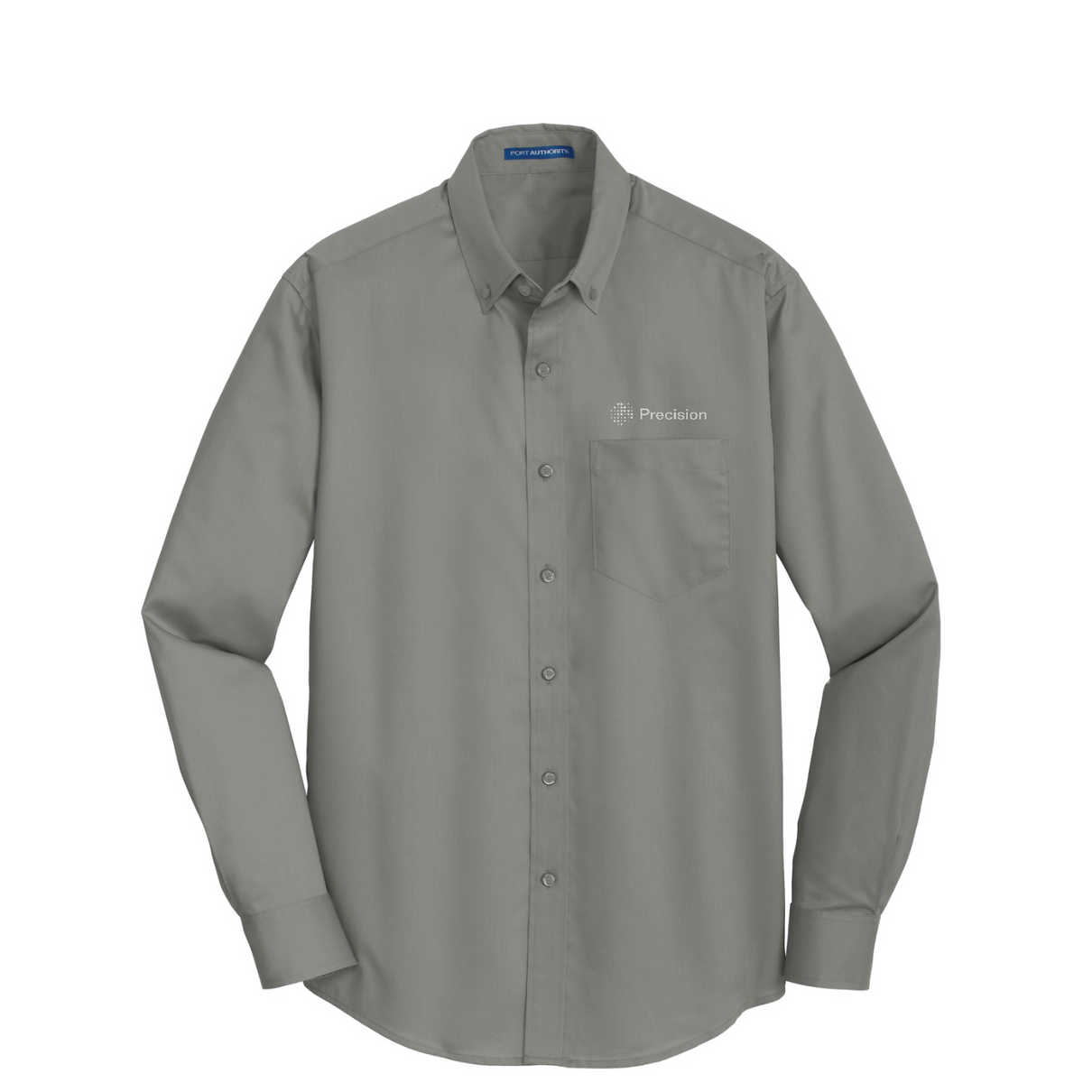 Port Authority SuperPro Twill Shirt - Embroidered — Monument Grey