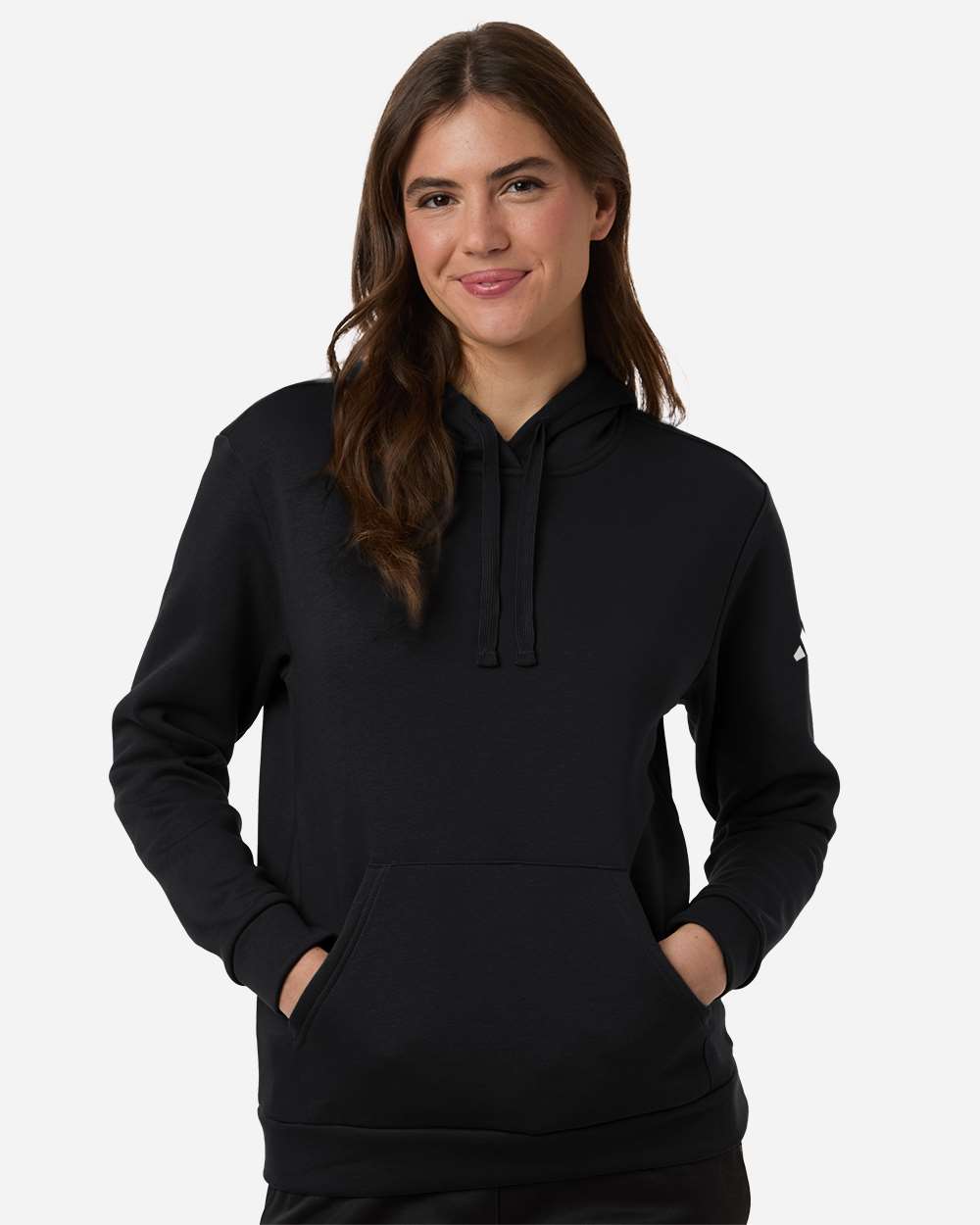 Adidas Women's Fleece Hooded Sweatshirt - Embroidered