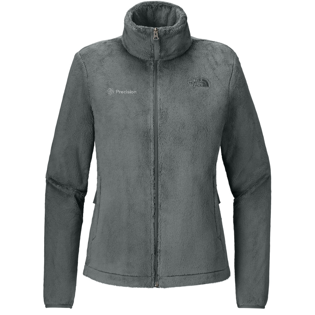 The North Face Women's Osito Fleece Jacket - Embroidered — Smoked Pearl Grey