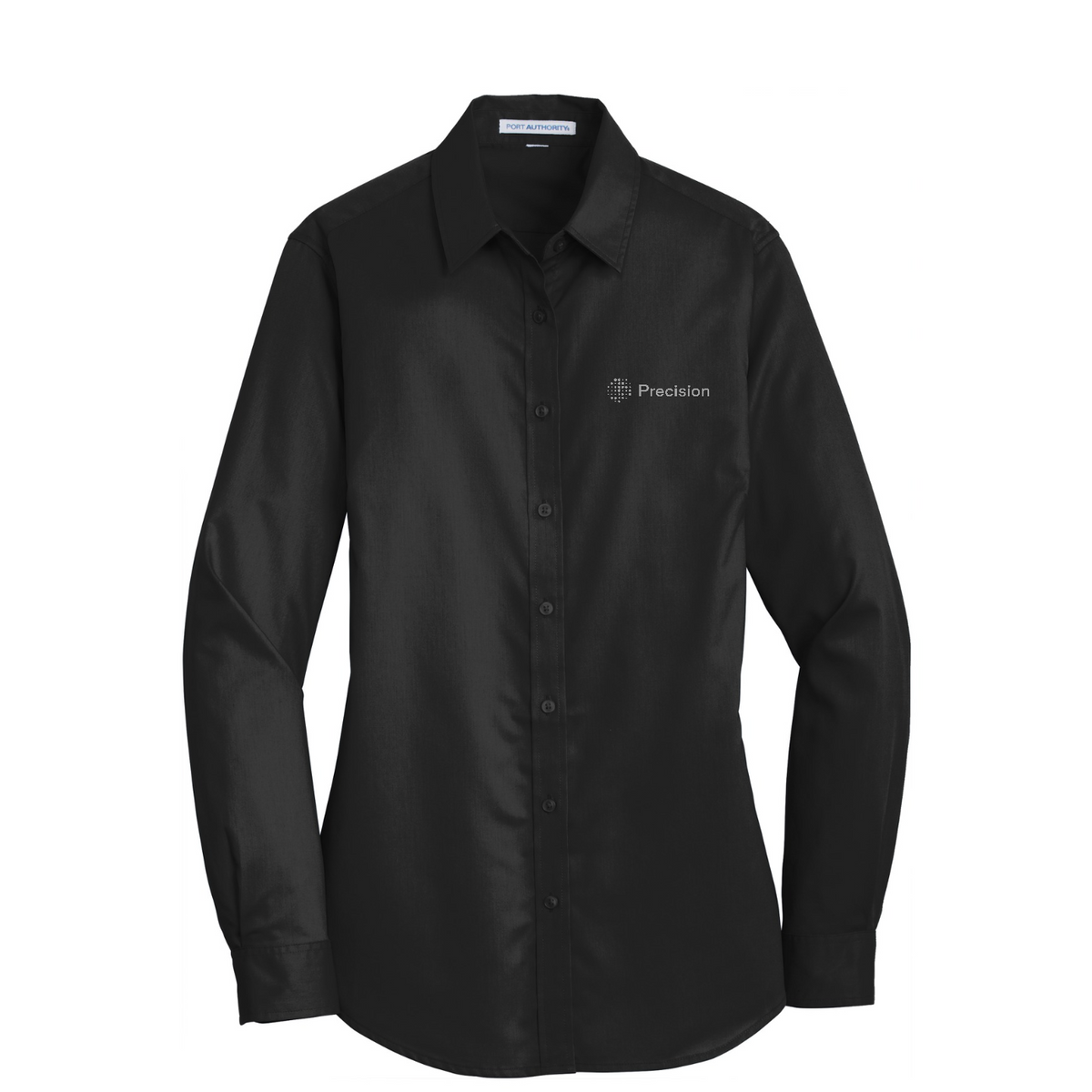 Port Authority Women's SuperPro Twill Shirt - Embroidered — Black