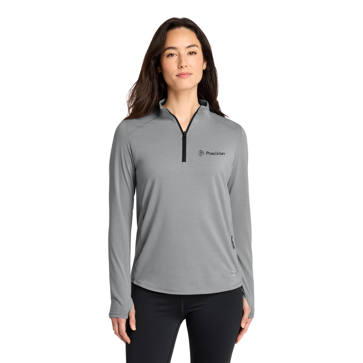 OGIO Women's Motion 1/4-Zip - Embroidered — model