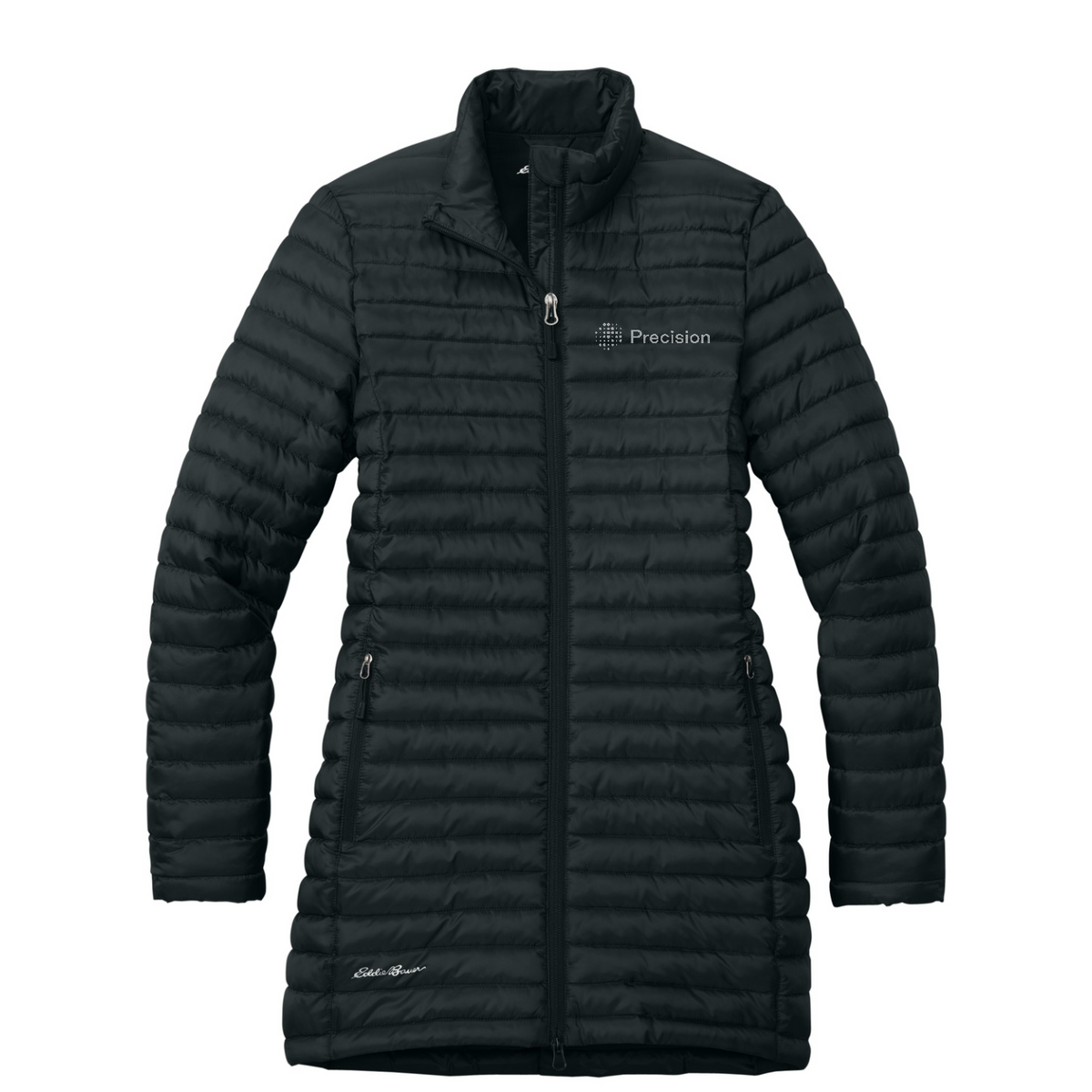 Eddie Bauer Women's Packable Quilted Full-Zip - Embroidered — Black
