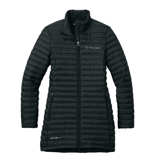 Eddie Bauer Women's Packable Quilted Full-Zip - Embroidered — Black