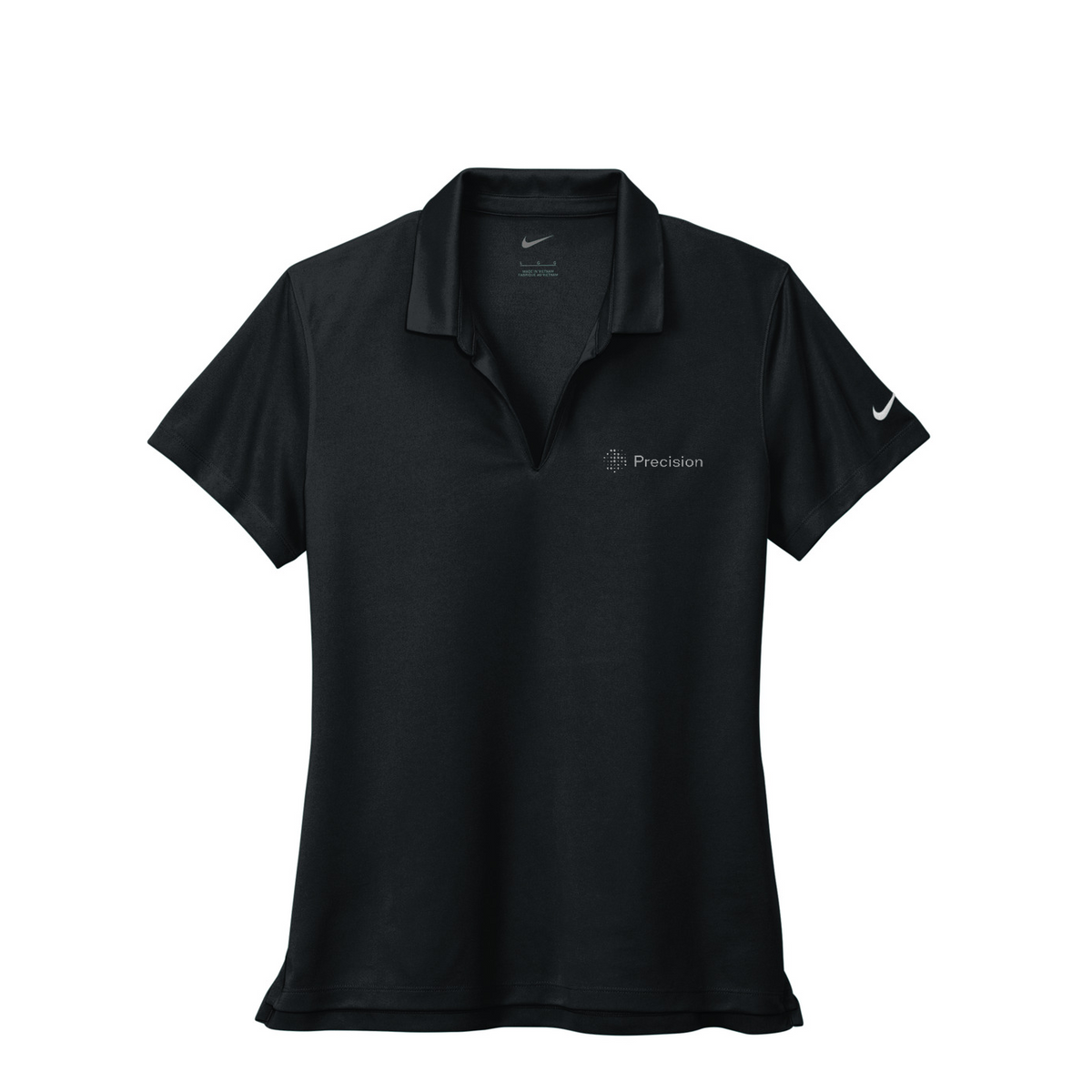 Nike Women's Dri-FIT Micro Pique 2.0 Polo - Embroidered — Black