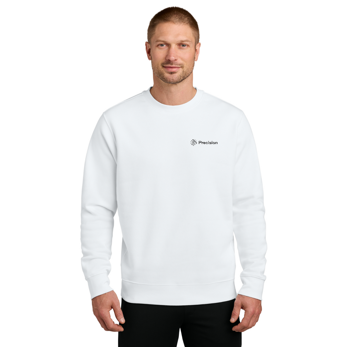 Nike Club Fleece Sleeve Swoosh Crew — model