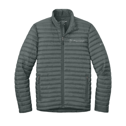 Eddie Bauer Packable Quilted Full-Zip - Embroidered — Metal Grey