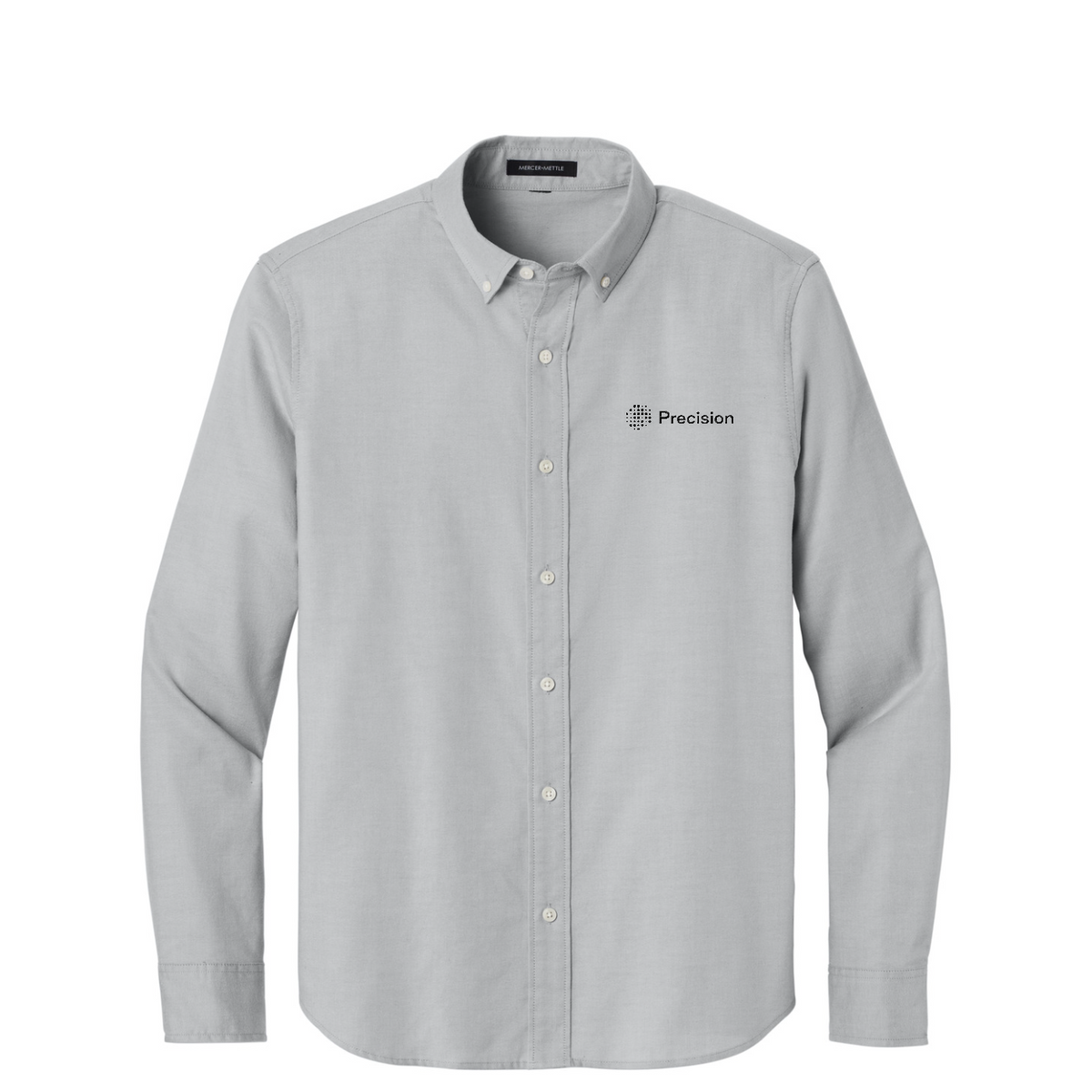 Mercer+Mettle Long Sleeve Modern Oxford Shirt - Embroidered — Gusty Grey