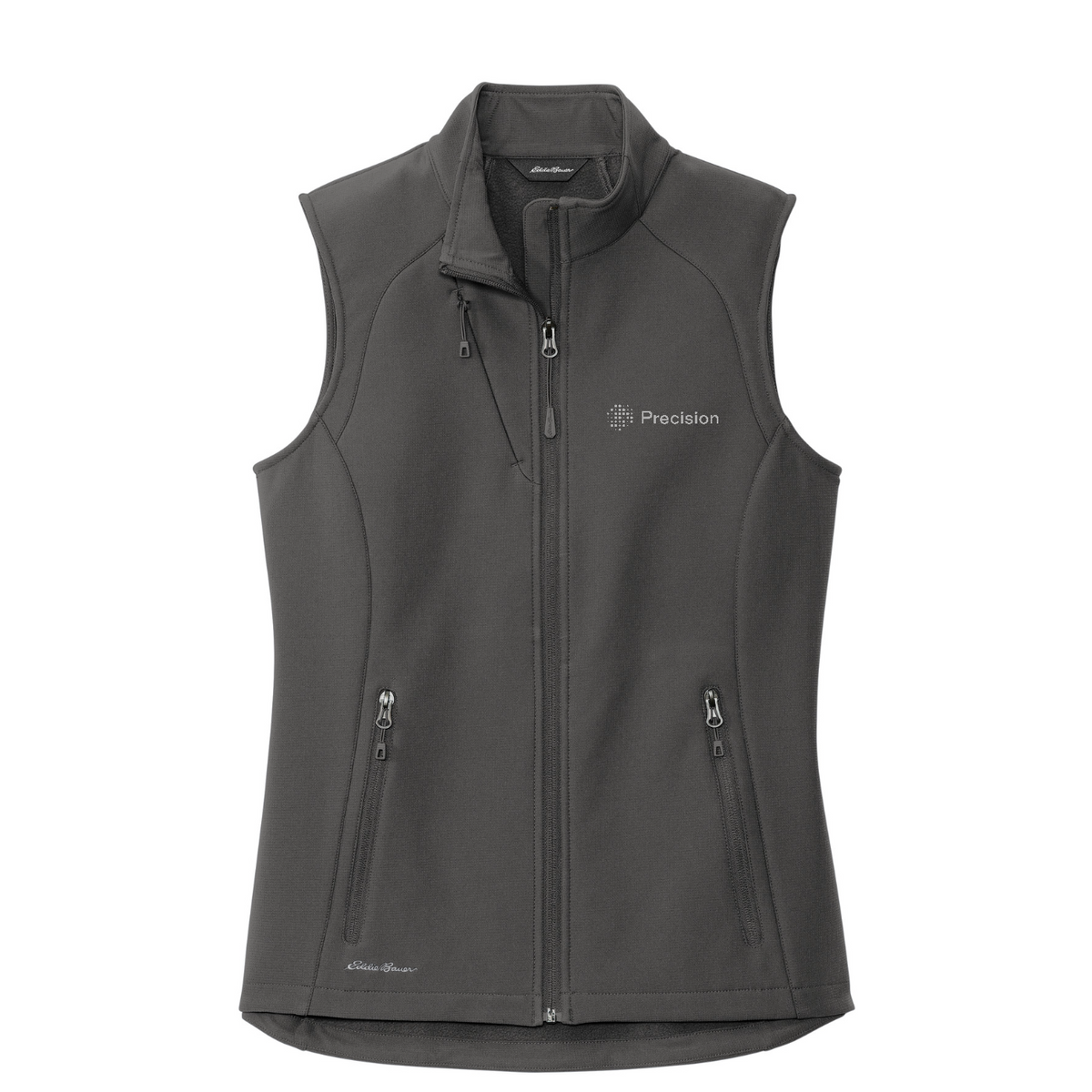Eddie Bauer Women's Stretch Soft Shell Vest - Embroidered — Iron Gate