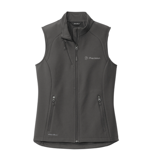 Eddie Bauer Women's Stretch Soft Shell Vest - Embroidered — Iron Gate