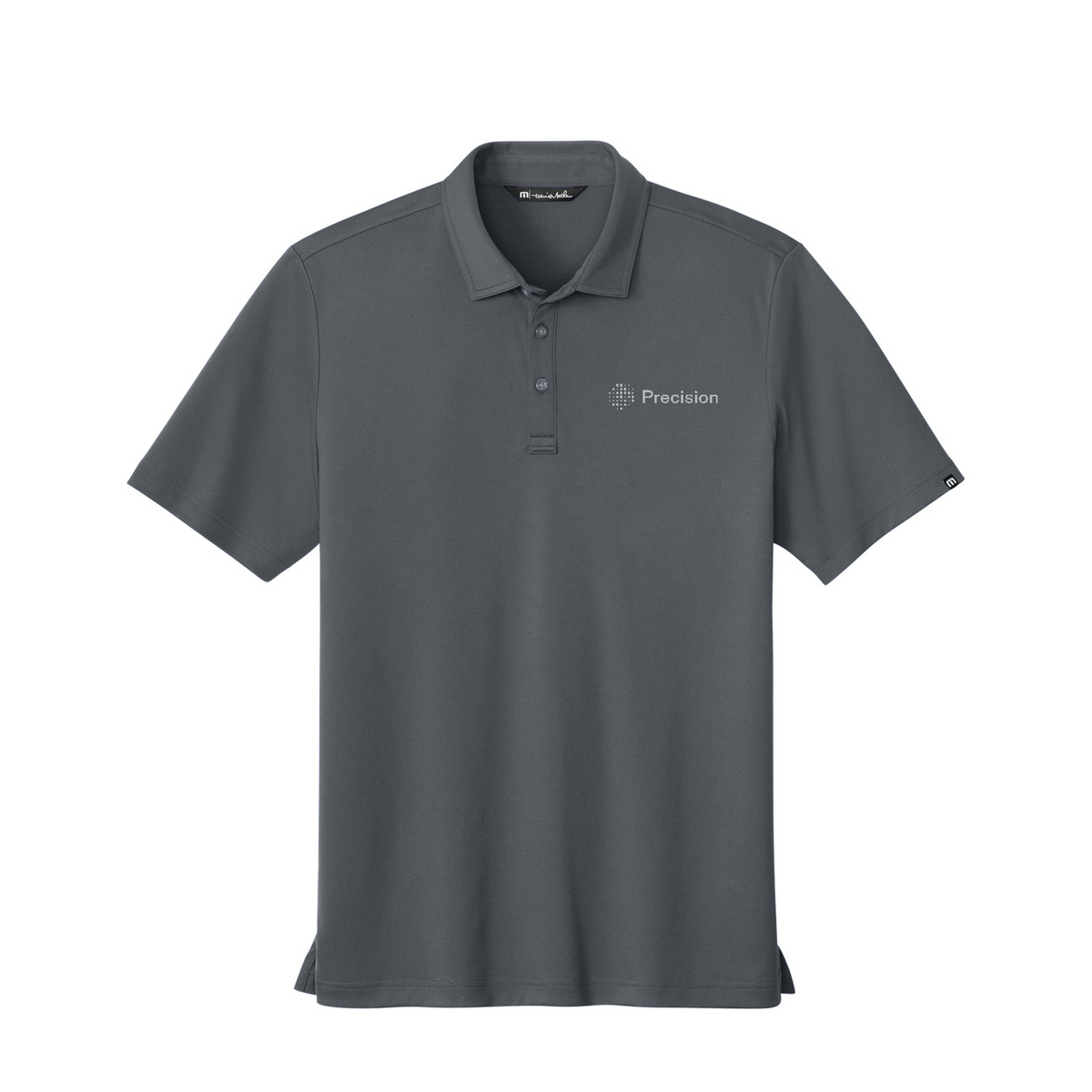 TravisMathew Coto Performance Polo - Embroidered — Quiet Shade Grey/ Black