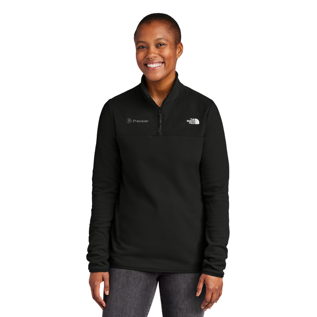 The North Face Women's Glacier 1/4-Zip Fleece - Embroidered — model