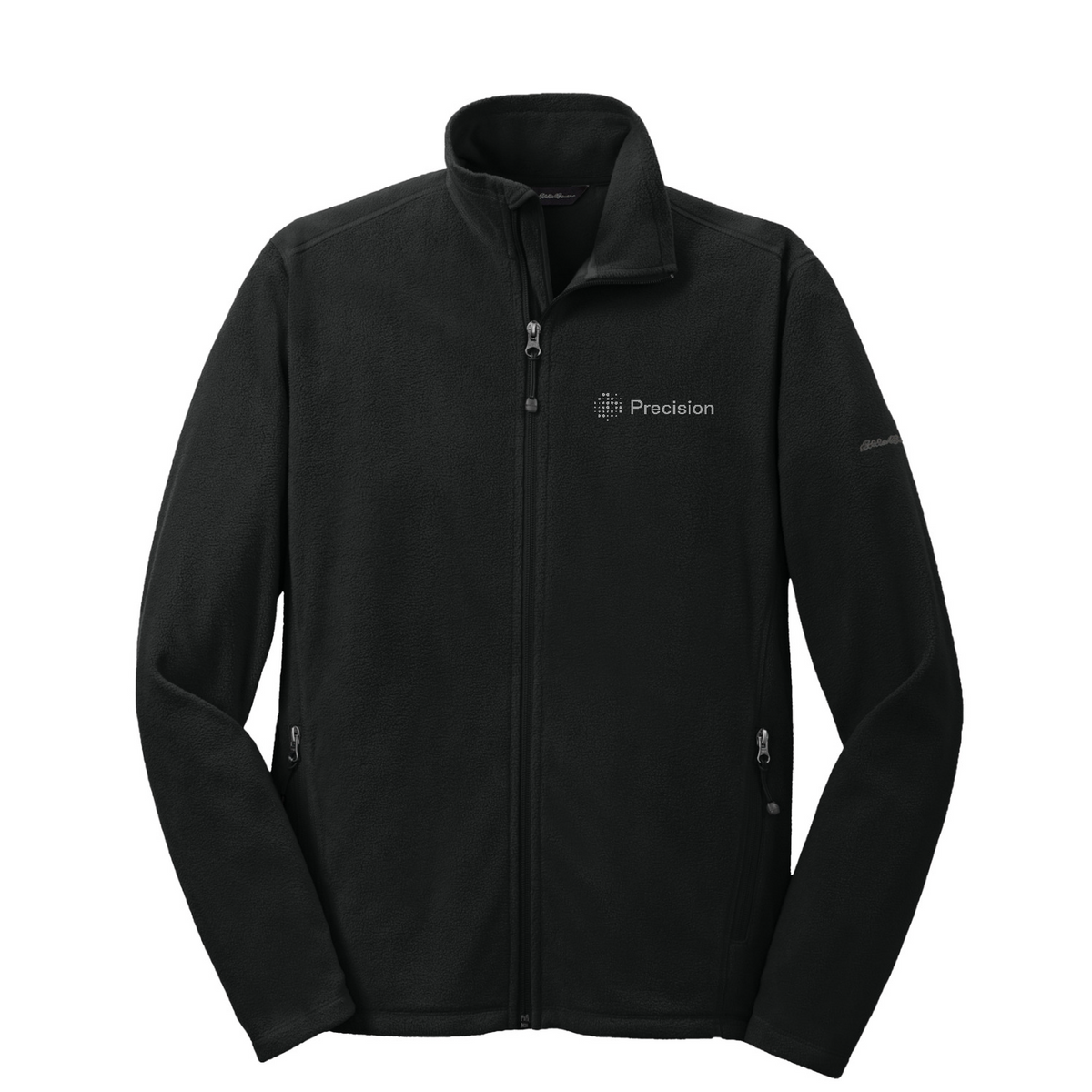 Eddie Bauer Full-Zip Microfleece Jacket - Embroidered — Black
