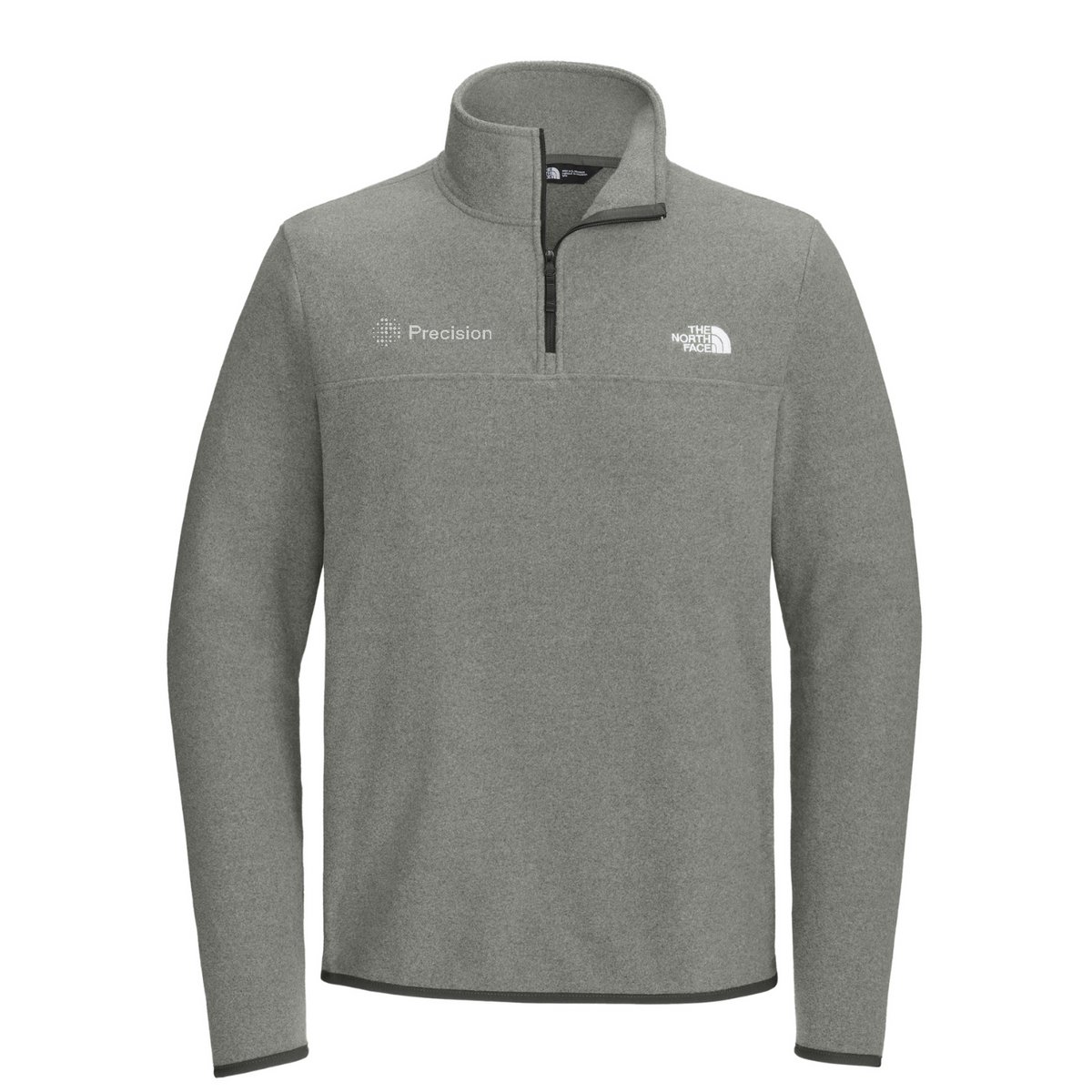 The North Face Glacier 1/4-Zip Fleece - Embroidered — TNF Medium Grey Heather