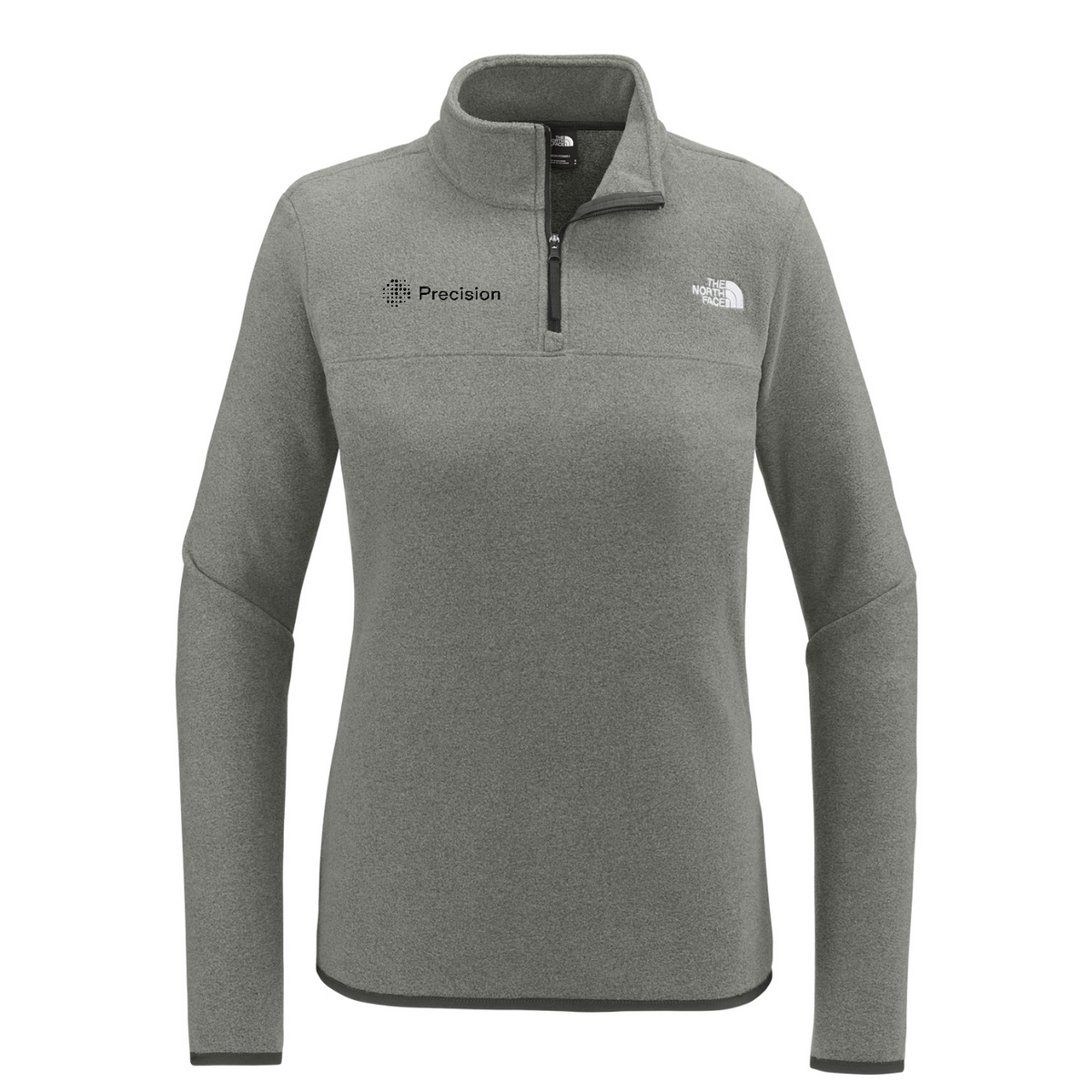 The North Face Women's Glacier 1/4-Zip Fleece - Embroidered — TNF Medium Grey Heather