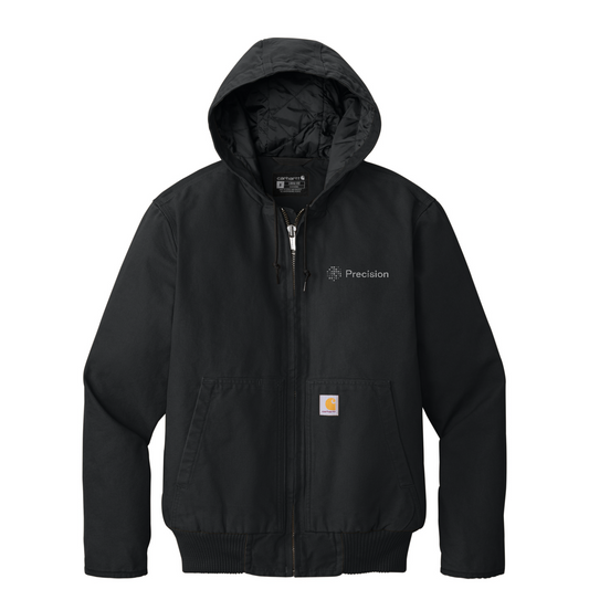 Carhartt Washed Duck Active Jac - Embroidered — Black