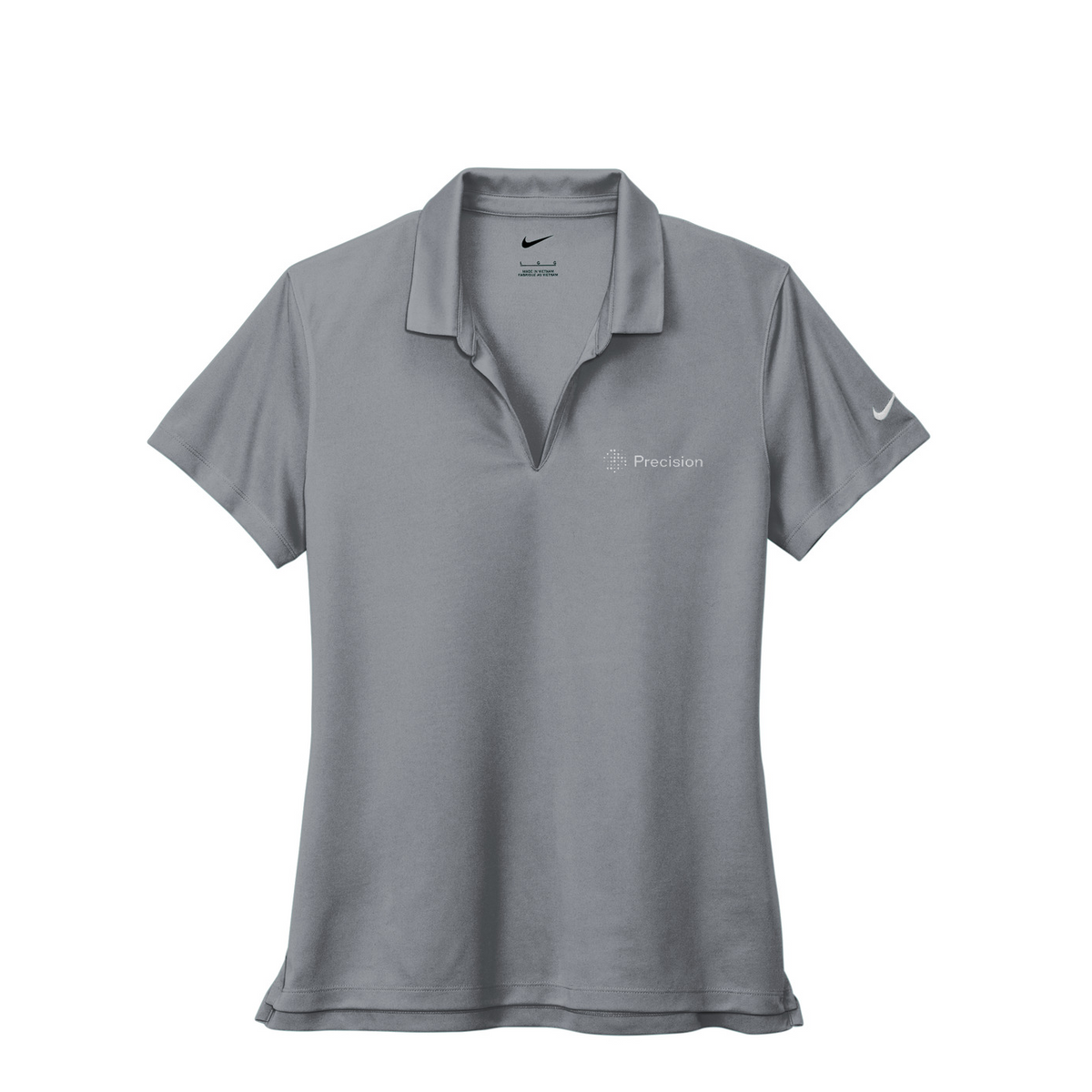 Nike Women's Dri-FIT Micro Pique 2.0 Polo - Embroidered — Cool Grey