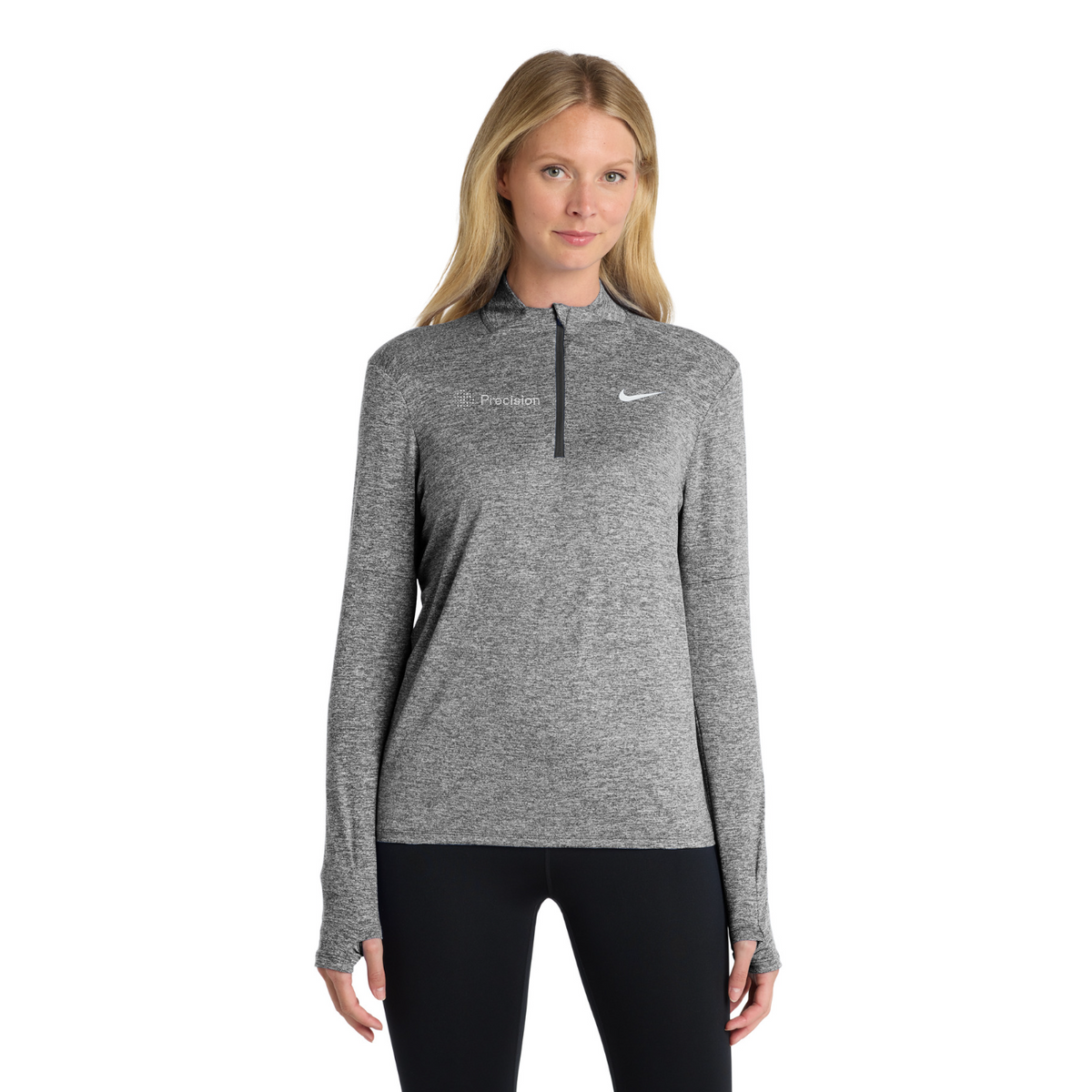 Nike Women's Dri-FIT Element 1/2-Zip Top - Embroidered — model