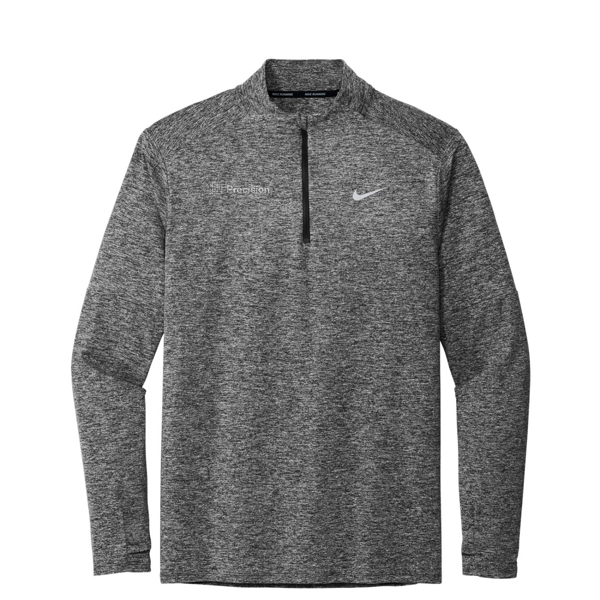 Nike Dri-FIT Element 1/2-Zip Top - Embroidered — Black Heather