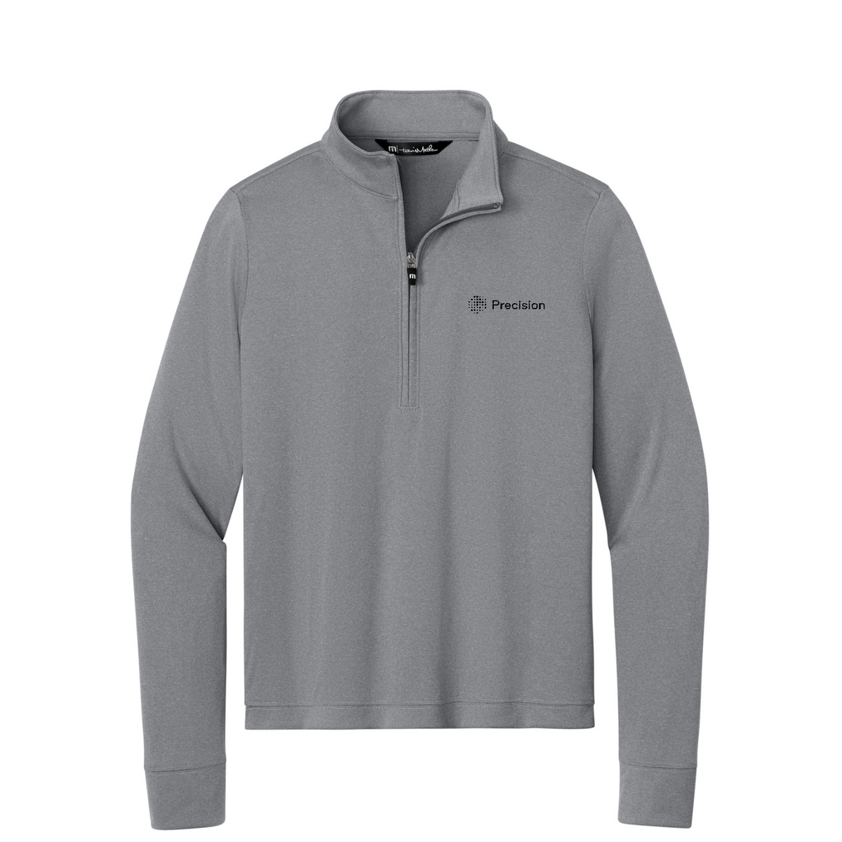 TravisMathew Women's Coto 1/2-Zip - Embroidered — Quiet Shade Grey Heather