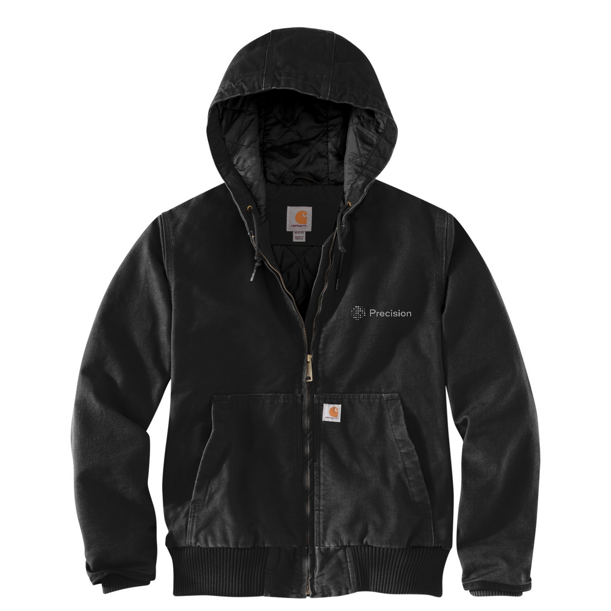 Carhartt Women's Washed Duck Active Jac - Embroidered — Black