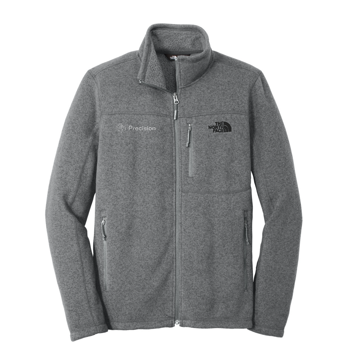The North Face  Sweater Fleece Jacket - Embroidered — TNF Medium Grey Heather