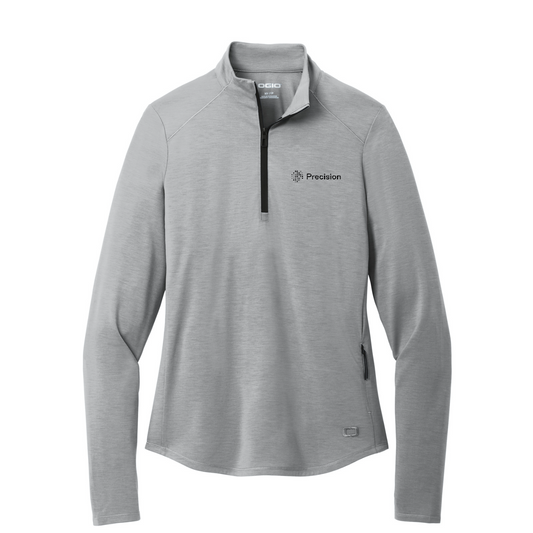 OGIO Women's Motion 1/4-Zip - Embroidered — Greystone