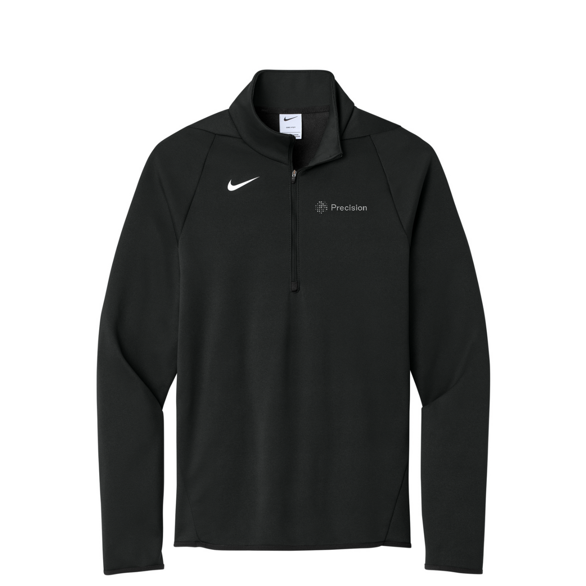 Nike Therma-FIT 1/4-Zip Fleece - Embroidered — Team Black