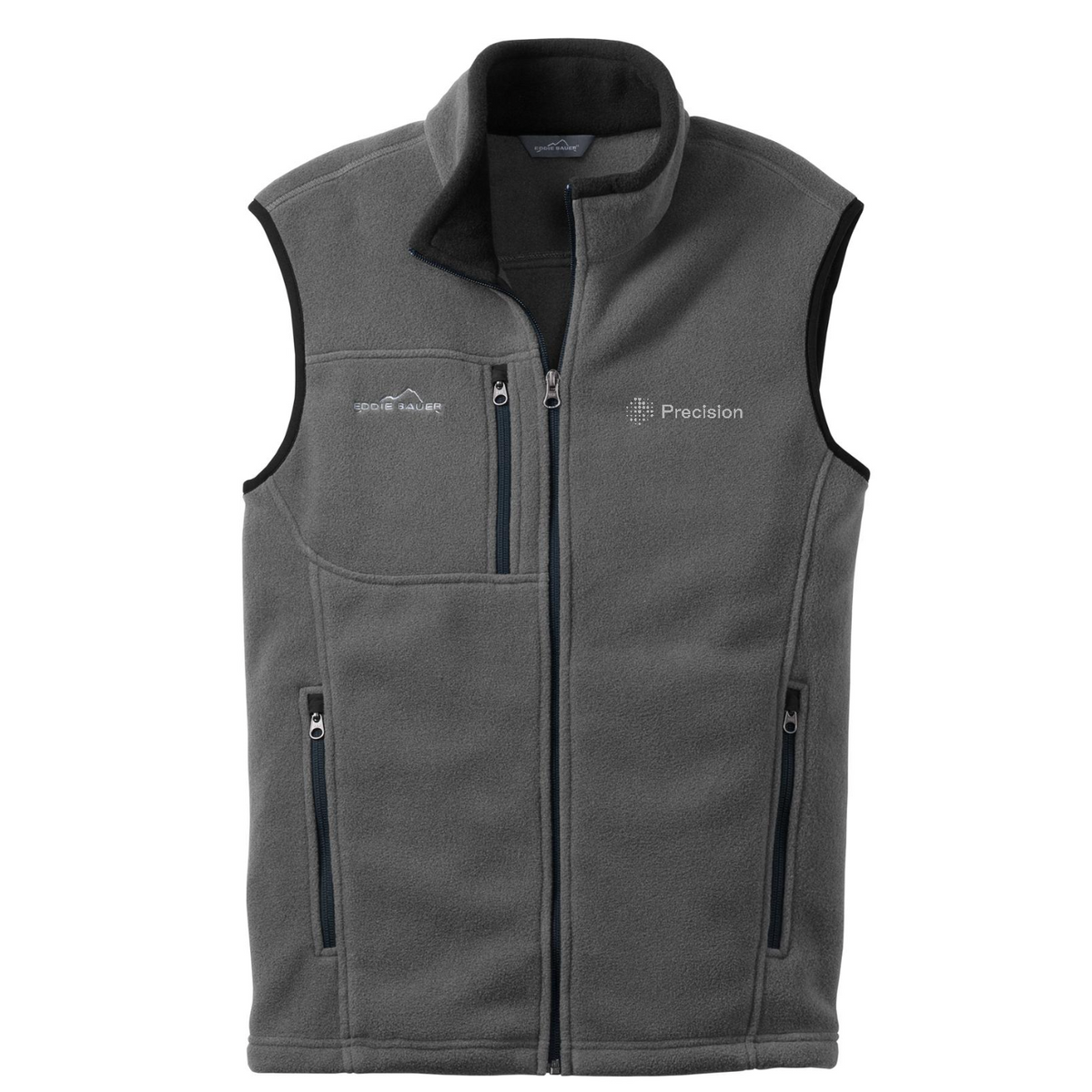 Eddie Bauer - Fleece Vest - Embroidered — Grey Steel