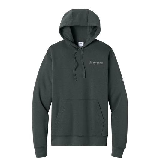 Nike Club Fleece Sleeve Swoosh Pullover Hoodie - Embroidered — Anthracite