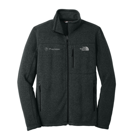 The North Face  Sweater Fleece Jacket - Embroidered — TNF Black Heather